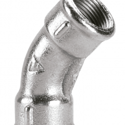 CURVA HH 45  2 1/2" GALVANIZADO "DEMA"