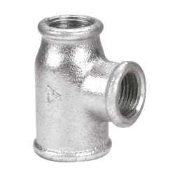 TEE REDUCCION EXTREMA 3/4x1/2x1/2"GALVANIZADO "DEMA"