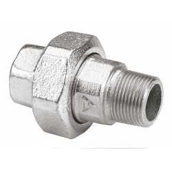 UNION DOBLE CONICA M-H  1/2" GALVANIZADO "DEM