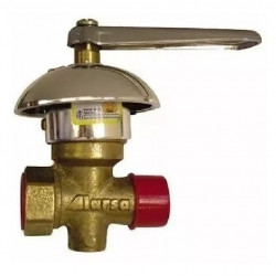 LLAVE GAS CON CAMPANA ALARSA 1/2"