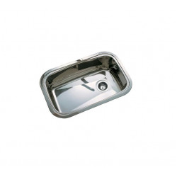 JOHNSON PILETA ACERO 304 SIMPLE E 60 A sobre mesada 68.3x44.5x20cm