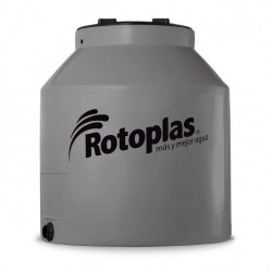 TANQUE DE AGUA ROTOPLAS TRICAPA GRIS 0400 LTS. Gtia. 25 años