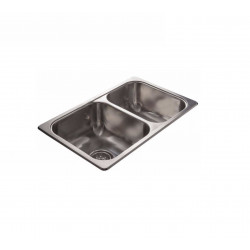 JOHNSON PILETA ACERO 304 DOBLE  R63/18 63x37x18cm