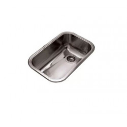 JOHNSON PILETA ACERO 304 SIMPLE ZN 52/18A sobre mesada ( 57.8x37.8x18 )