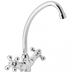 GRIFERIA COCINA MESADA MONOBLOCK CROMO GENEBRE ( 68540 )