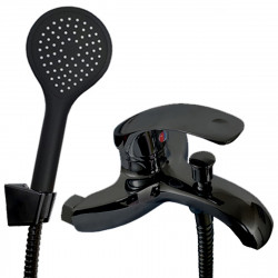 VITRA MONOCOMANDO DUCHA EXTERIOR CON TRANSFERENCIA NEGRO MOZART ( 7421 )