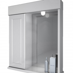 SCHNEIDER ESPEJO BIANCA blanco 50x60x14cm 1 puerta ciega izquierda