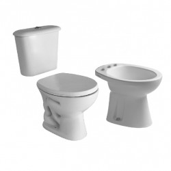 COMBO BAÑO LINEA ANDINA FERRUM (Inodoro + Bidet + Deposito)