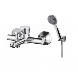 GRIFERIA CD ROMA CROMO MONOCOMANDO DUCHA EXTERIOR C/TRANSF Y DUCHADOR