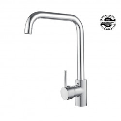 GRIFERIA CD ROMA INOX MONOCOMANDO COCINA PICO ALTO RECTO