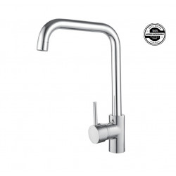 GRIFERIA CD ROMA INOX MONOCOMANDO COCINA PICO ALTO RECTO