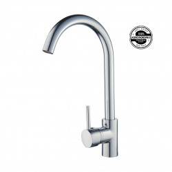 GRIFERIA CD ROMA INOX MONOCOMANDO COCINA PICO ALTO CURVO