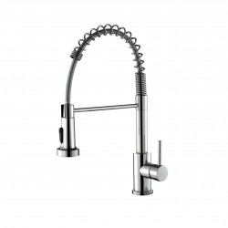 GRIFERIA CD CALABRIA CROMO MONOCOMANDO COCINA PICO EXTRAIBLE AC INOX