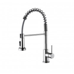 GRIFERIA CD CALABRIA CROMO MONOCOMANDO COCINA PICO EXTRAIBLE AC INOX