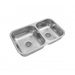 JOHNSON PILETA ACERO 430 DOBLE  RR63 63x37x13cm