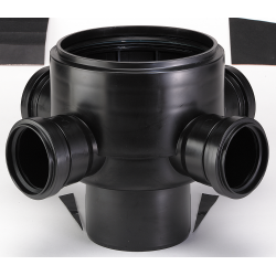 BOCA ACCESO VERTICAL 110x63 DURATOP X NEGRO