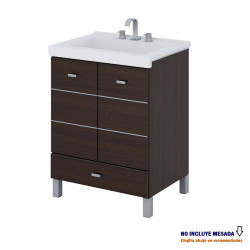 SCHNEIDER TERRA VANITORY WENGUE matrix 60x84x46cm 2 puertas 1 cajon